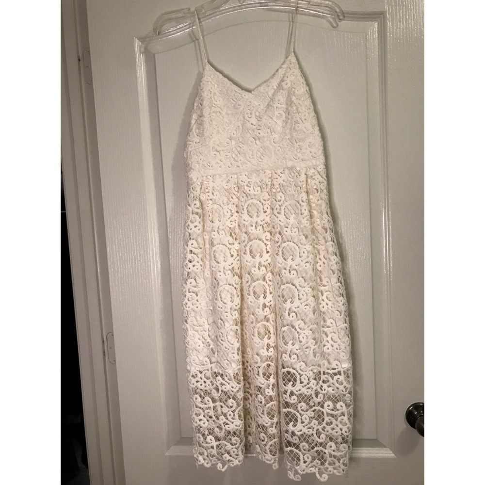 Ivory lace dress